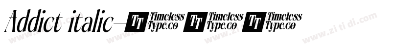 Addict italic字体转换